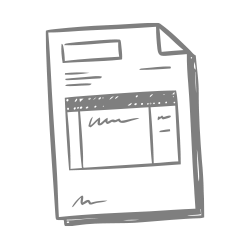 Illustration eines Vertrages
