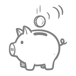 Illustration eines Sparschweins